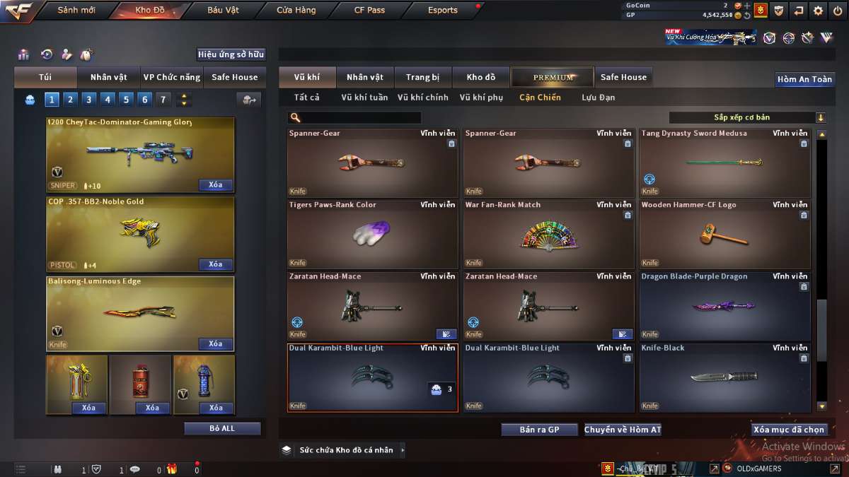 shop acc cf uy tin gia re